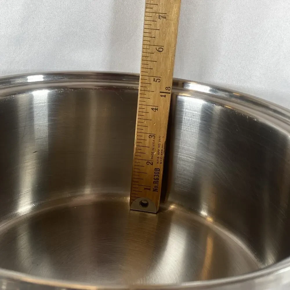 Amway Queen Multi-Ply 18/8 Stainless Steel 6 Qt Stockpot Dome Lid & Egg Poacher